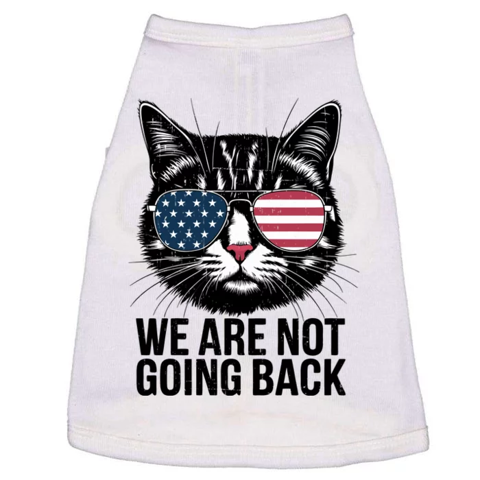 We Are Not Going Back Election Day Themed Artwork Doggie Tank