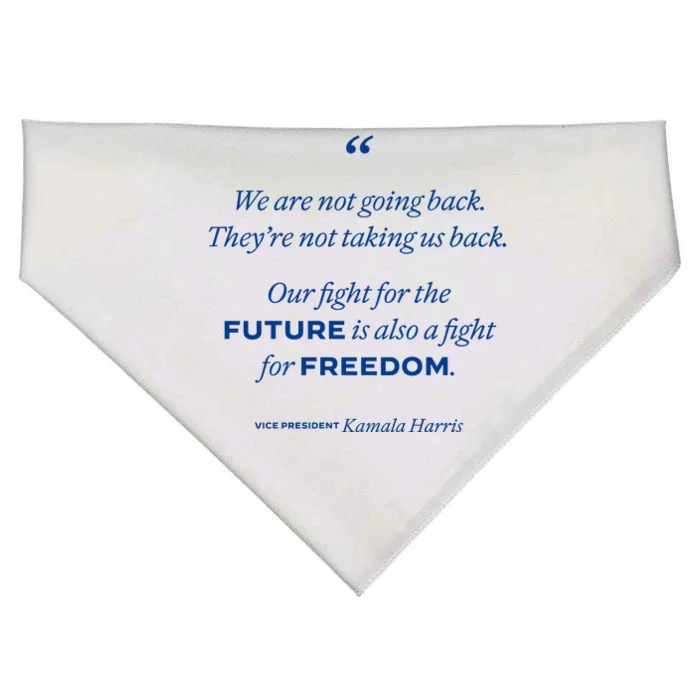 We Are Not Going Back TheyRe Not Taking Us Back USA-Made Doggie Bandana