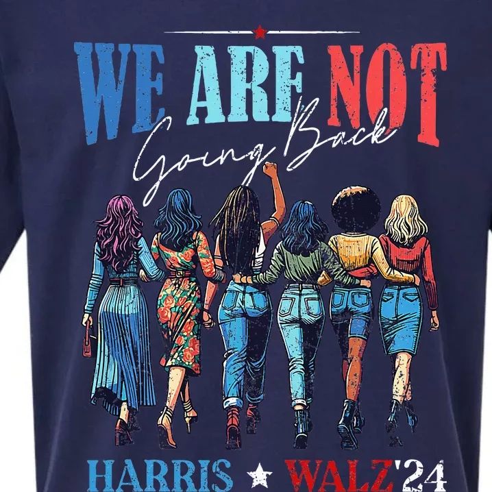 We Are Not Going Back Kamala Harris Waltz 24 Madam President Sueded Cloud Jersey T-Shirt