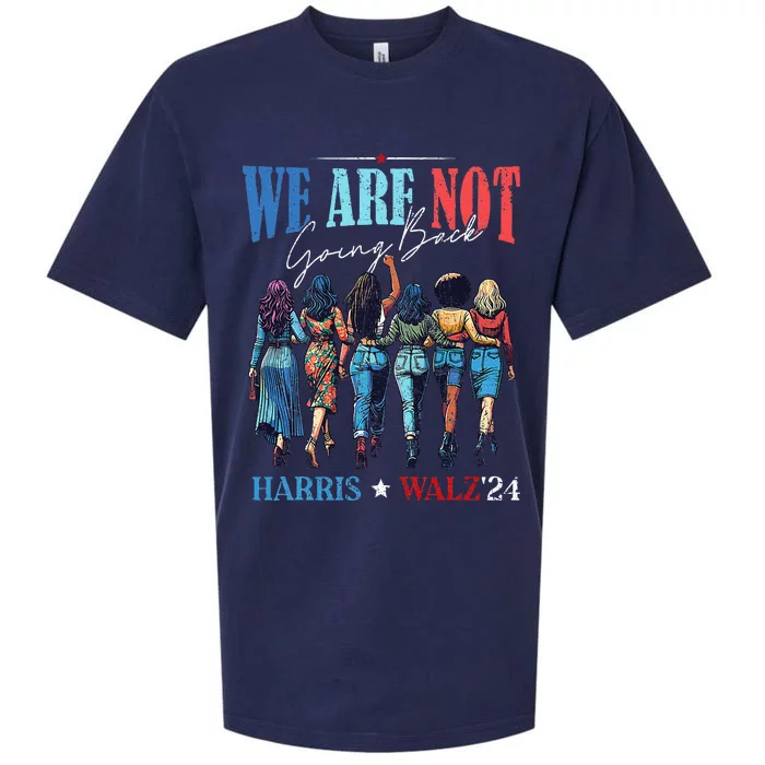 We Are Not Going Back Kamala Harris Waltz 24 Madam President Sueded Cloud Jersey T-Shirt