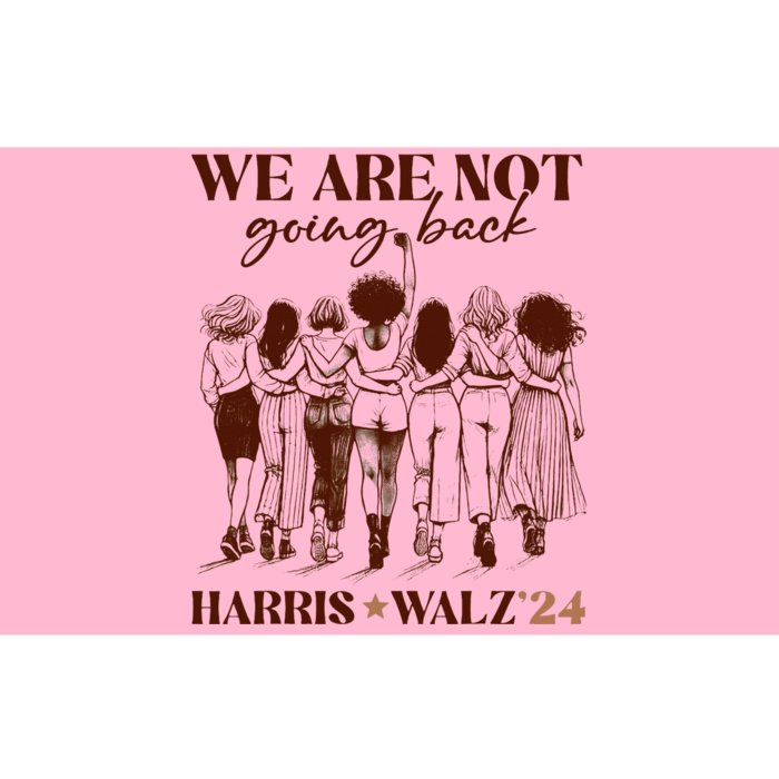 We Are Not Going Back Vote Harris Democratic Election 2024 Bumper Sticker