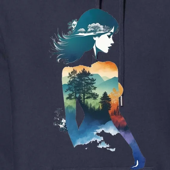 Women And Nature Premium Hoodie