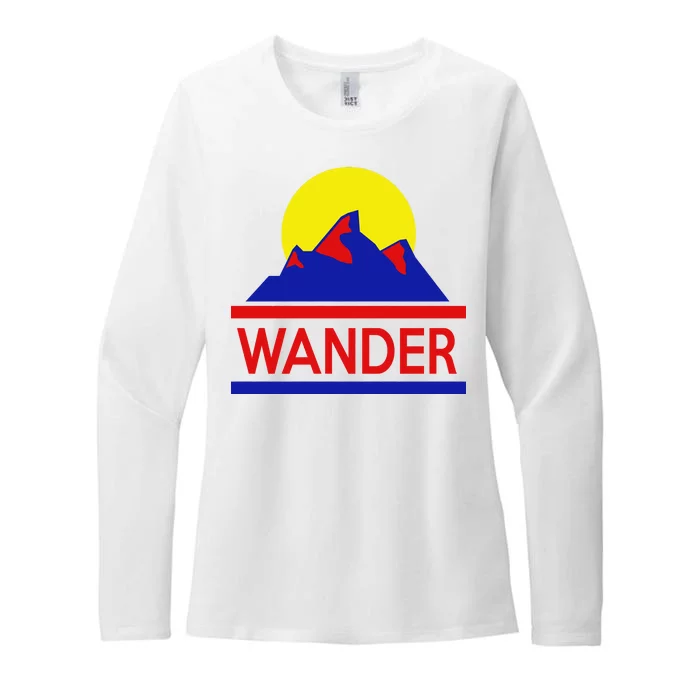 Wander The World Womens CVC Long Sleeve Shirt