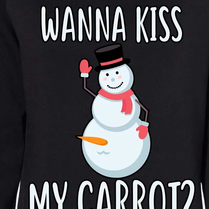 Wanna Kiss My Carrot? Womens California Wash Sweatshirt