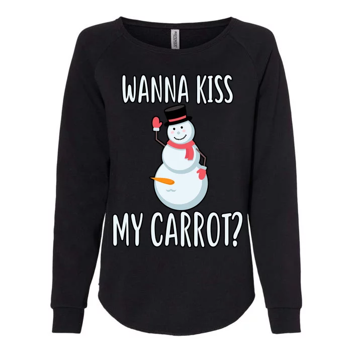 Wanna Kiss My Carrot? Womens California Wash Sweatshirt