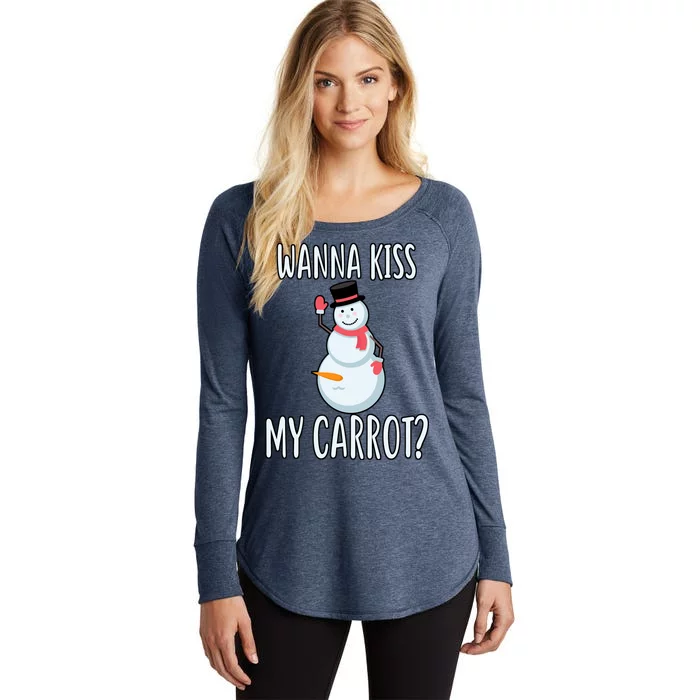 Wanna Kiss My Carrot? Women's Perfect Tri Tunic Long Sleeve Shirt