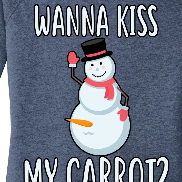 Wanna Kiss My Carrot? Women's Perfect Tri Tunic Long Sleeve Shirt