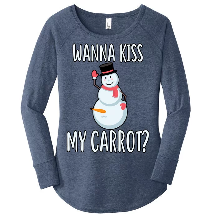 Wanna Kiss My Carrot? Women's Perfect Tri Tunic Long Sleeve Shirt