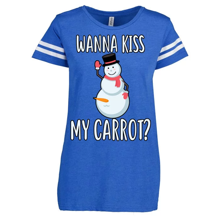 Wanna Kiss My Carrot? Enza Ladies Jersey Football T-Shirt