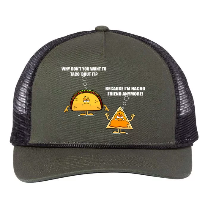 Wanna Taco Bout It Nacho Friend Retro Rope Trucker Hat Cap