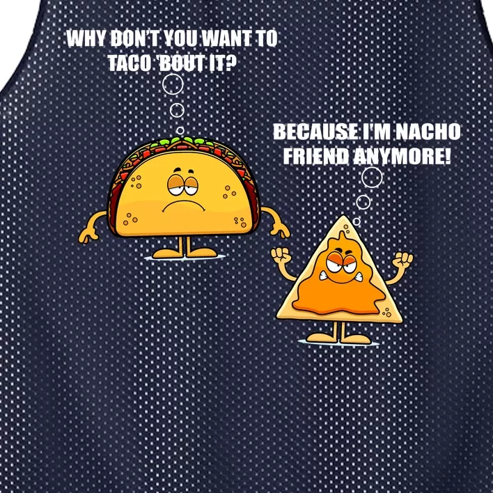 Wanna Taco Bout It Nacho Friend Mesh Reversible Basketball Jersey Tank