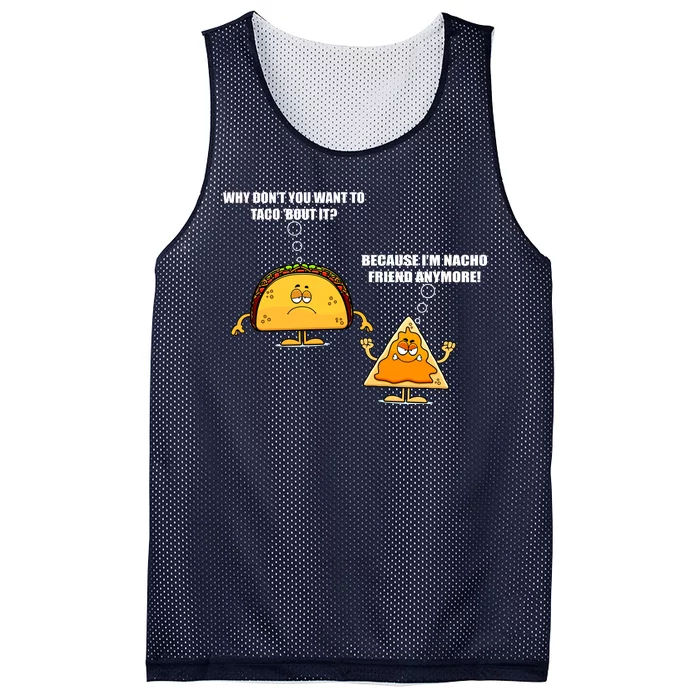 Wanna Taco Bout It Nacho Friend Mesh Reversible Basketball Jersey Tank