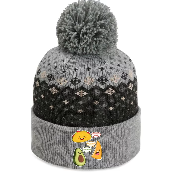 Wanna Taco Bout It Nacho Preoblem Gaucward The Baniff Cuffed Pom Beanie