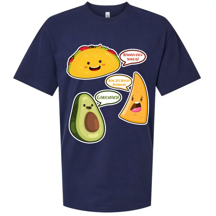 Wanna Taco Bout It Nacho Preoblem Gaucward Sueded Cloud Jersey T-Shirt