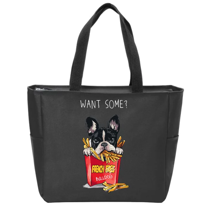 Want Some French Bulldog Zip Tote Bag