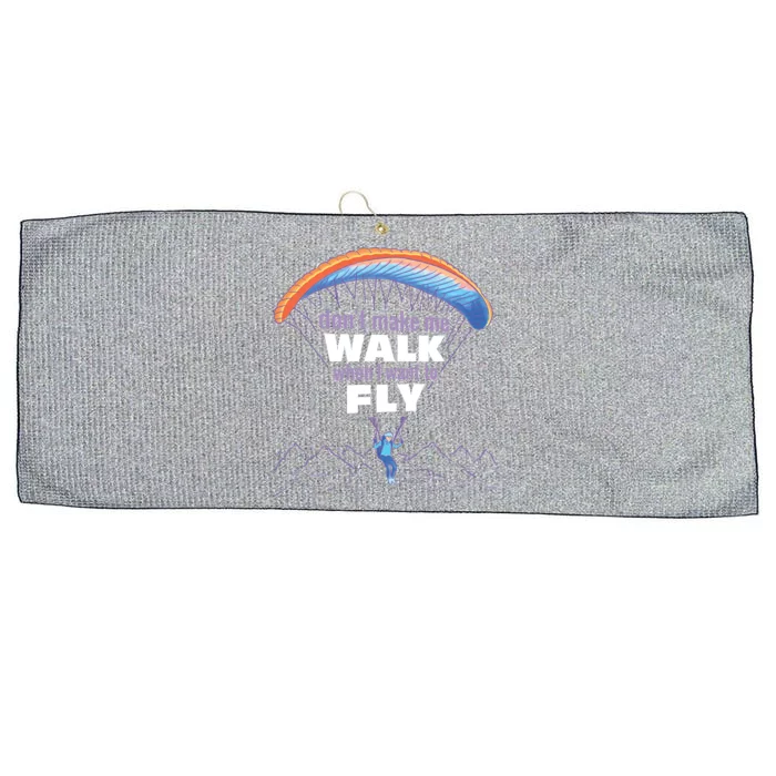 Want To Fly Paragliding Large Microfiber Waffle Golf Towel