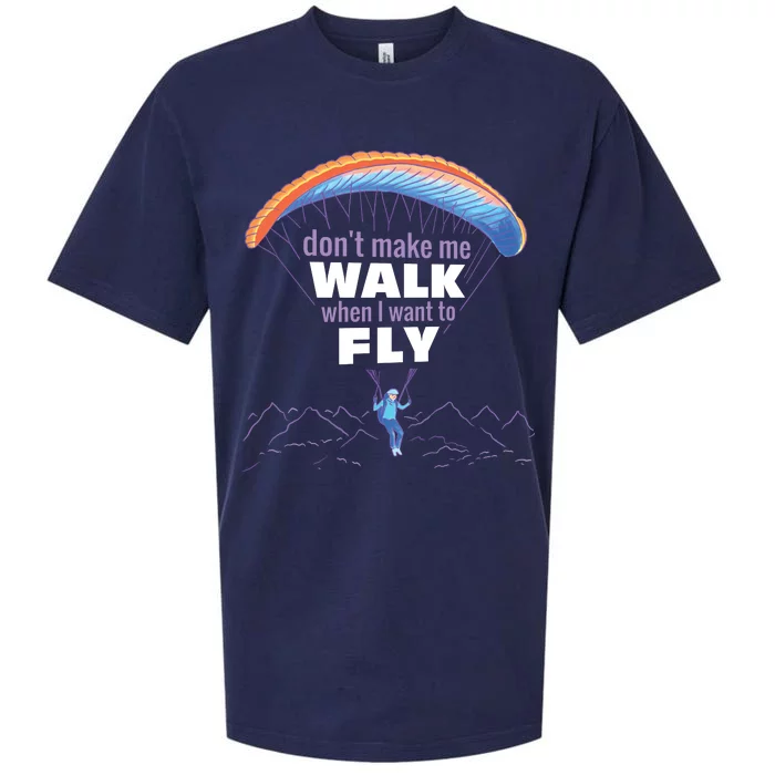 Want To Fly Paragliding Sueded Cloud Jersey T-Shirt