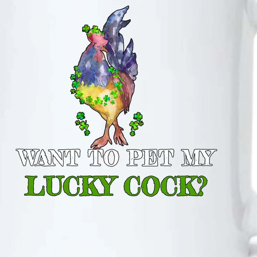 Want To Pet My Lucky Cock St Patrick's Day Black Color Changing Mug