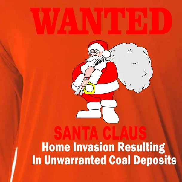 Wanted Santa Claus Home Invasion Cooling Performance Long Sleeve Crew