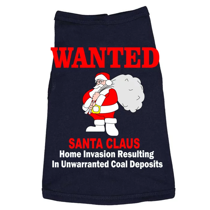 Wanted Santa Claus Home Invasion Doggie Tank