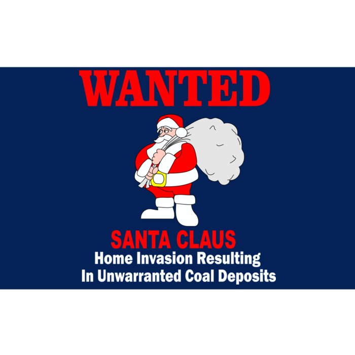 Wanted Santa Claus Home Invasion Bumper Sticker