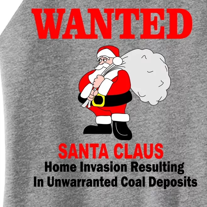 Wanted Santa Claus Home Invasion Women’s Perfect Tri Rocker Tank