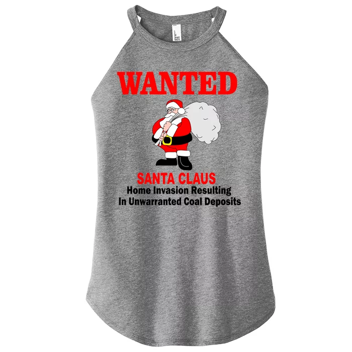 Wanted Santa Claus Home Invasion Women’s Perfect Tri Rocker Tank