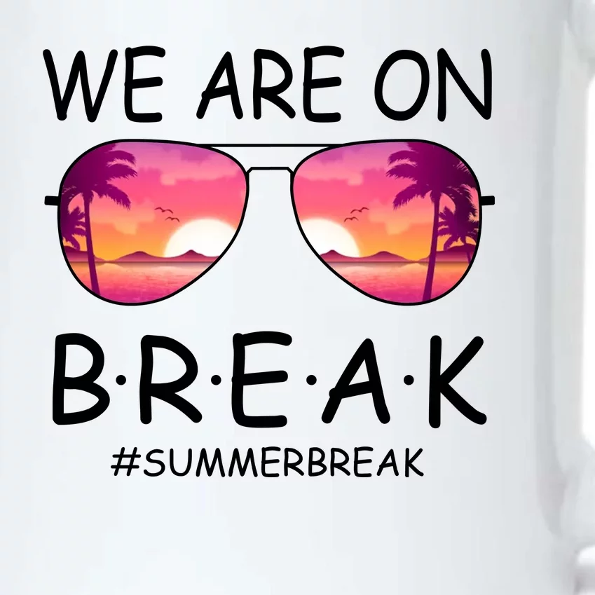 We Are On Break Summer Break Tropical Black Color Changing Mug