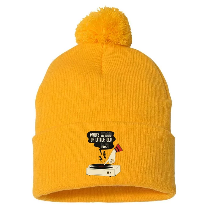 Whos Afraid Of Little Old Me Pom Pom 12in Knit Beanie