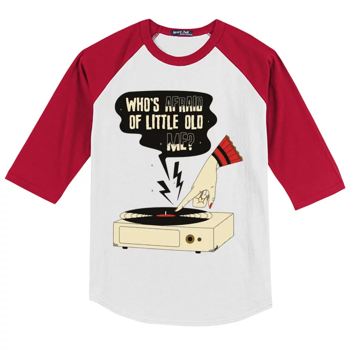 Whos Afraid Of Little Old Me Kids Colorblock Raglan Jersey