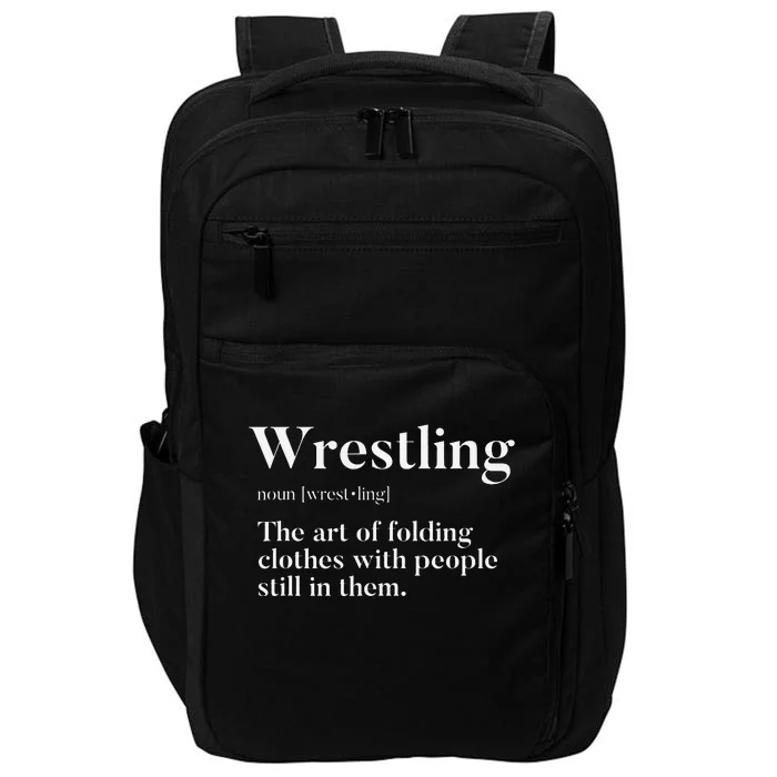 Wrestling  Art Of Folding Clothes With People In Them  Fun Impact Tech Backpack