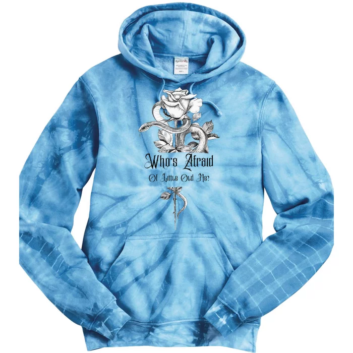 WhoS Afraid Of Little Old Me Snake Cool Confident Women Tie Dye Hoodie