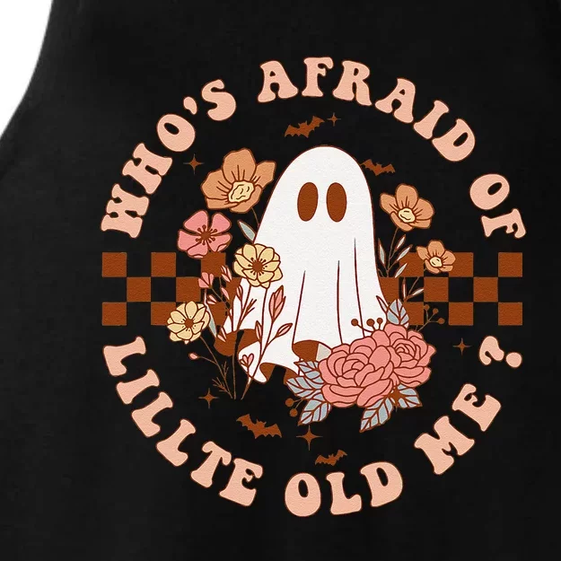 WhoS Afraid Of Little Funny Old Me Ladies Tri-Blend Wicking Tank