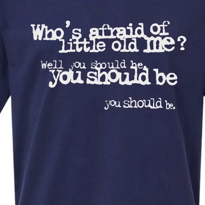 Who Afraid Of Little Old Me Sueded Cloud Jersey T-Shirt