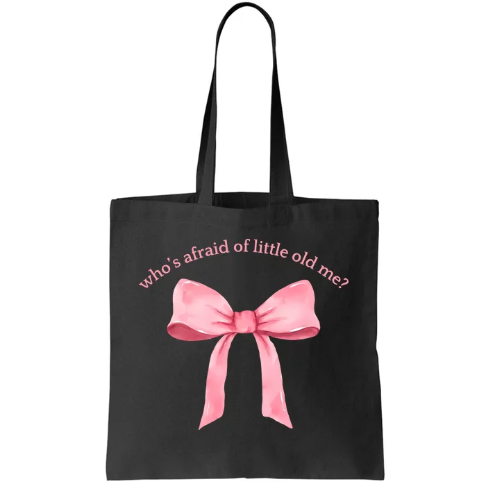 Whos Afraid Of Little Old Me Bow Tie Ttpd Tote Bag