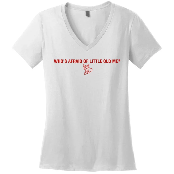 Whos Afraid Of Little Old Me Cupid Ttpd Women's V-Neck T-Shirt