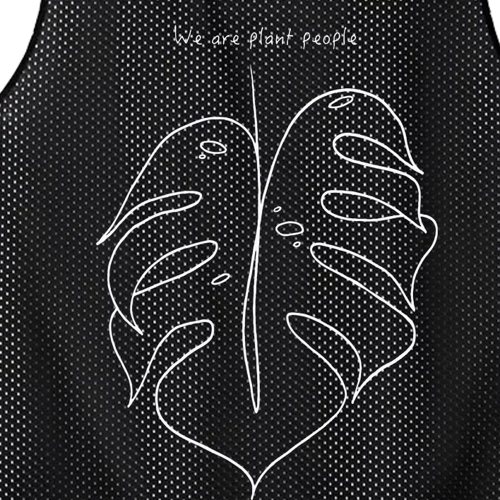 We Are Plant People Gardening Monstera Deliciosa Leaf Mesh Reversible Basketball Jersey Tank