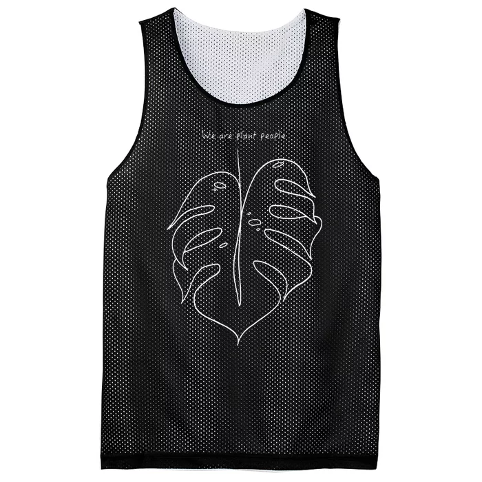 We Are Plant People Gardening Monstera Deliciosa Leaf Mesh Reversible Basketball Jersey Tank