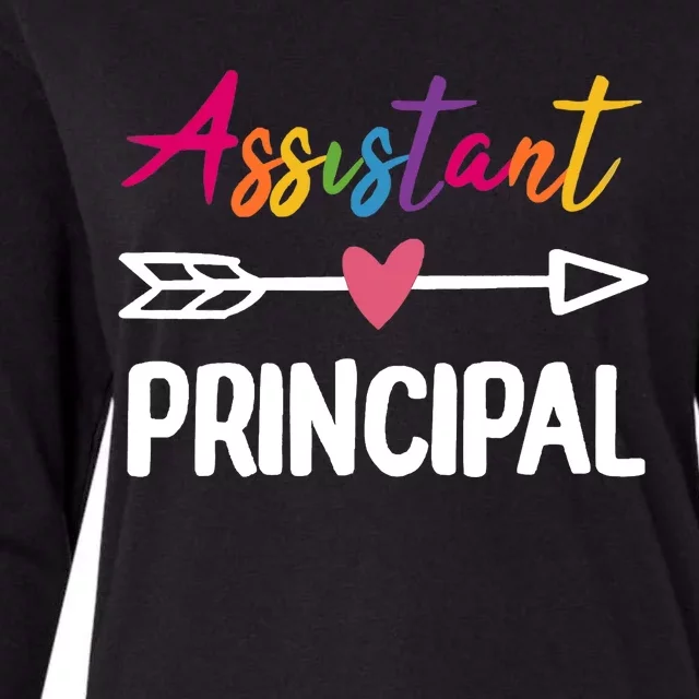 Wo Assistant Principal Appreciation Week Back To School Womens Cotton Relaxed Long Sleeve T-Shirt