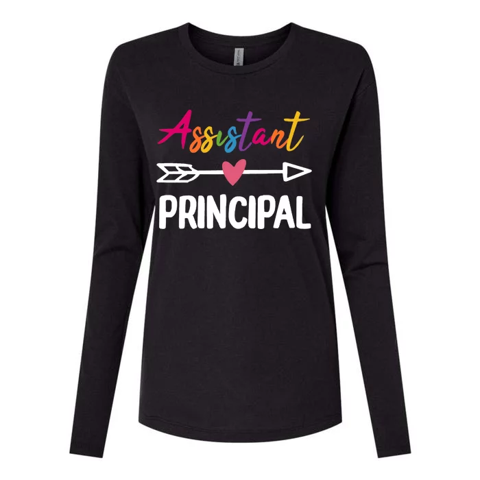 Wo Assistant Principal Appreciation Week Back To School Womens Cotton Relaxed Long Sleeve T-Shirt