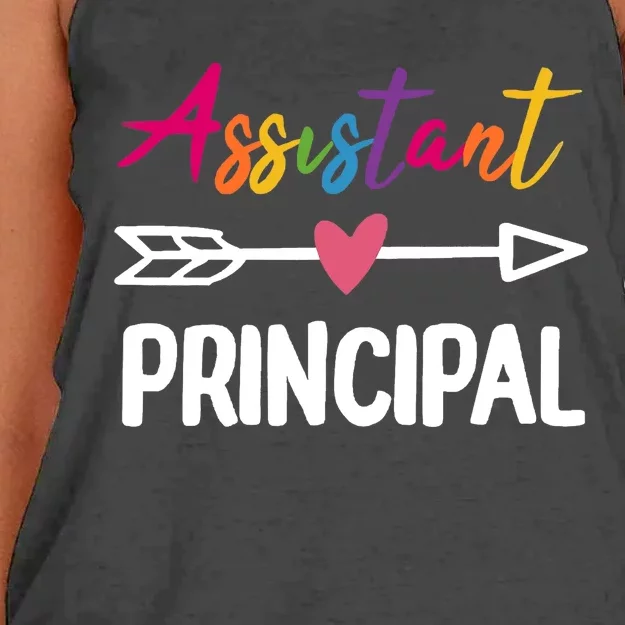 Wo Assistant Principal Appreciation Week Back To School Women's Knotted Racerback Tank