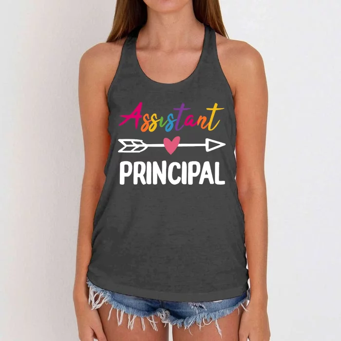 Wo Assistant Principal Appreciation Week Back To School Women's Knotted Racerback Tank