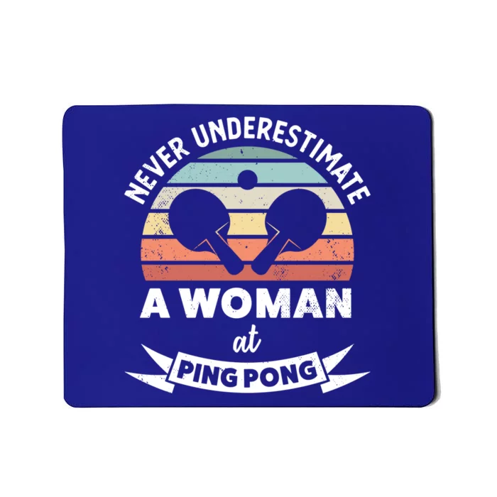 Wo At Pinggiftpong Funny Table Tennis Gift Mom Great Gift Mousepad