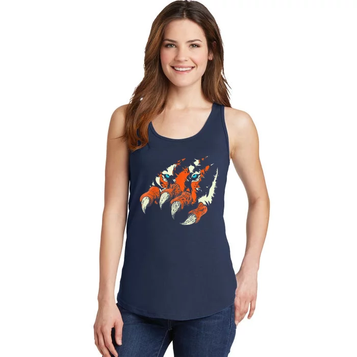 Wildlife Animal Predator Wild Cat Claws Tiger Eyes Tiger Ladies Essential Tank