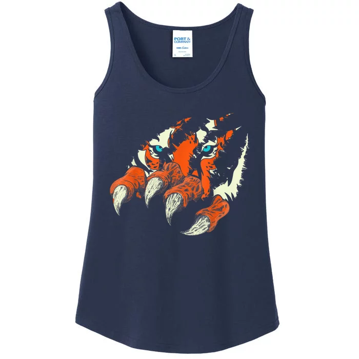 Wildlife Animal Predator Wild Cat Claws Tiger Eyes Tiger Ladies Essential Tank