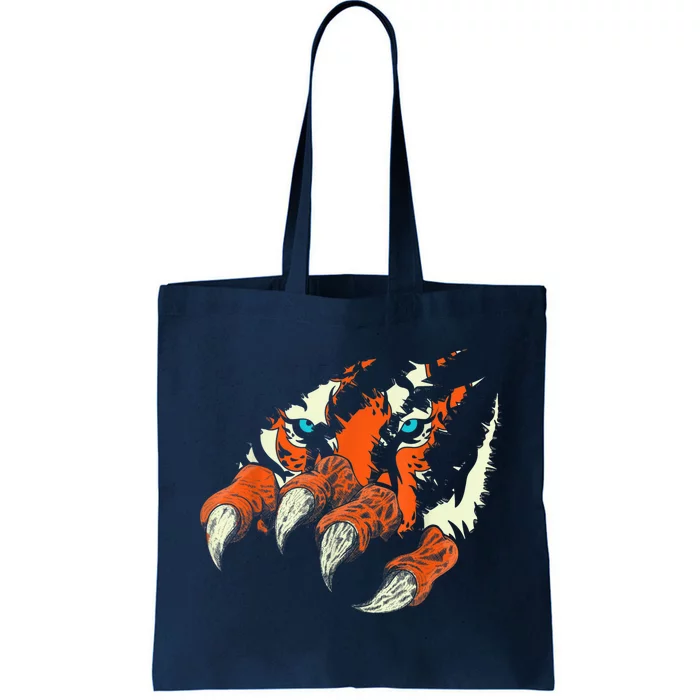 Wildlife Animal Predator Wild Cat Claws Tiger Eyes Tiger Tote Bag