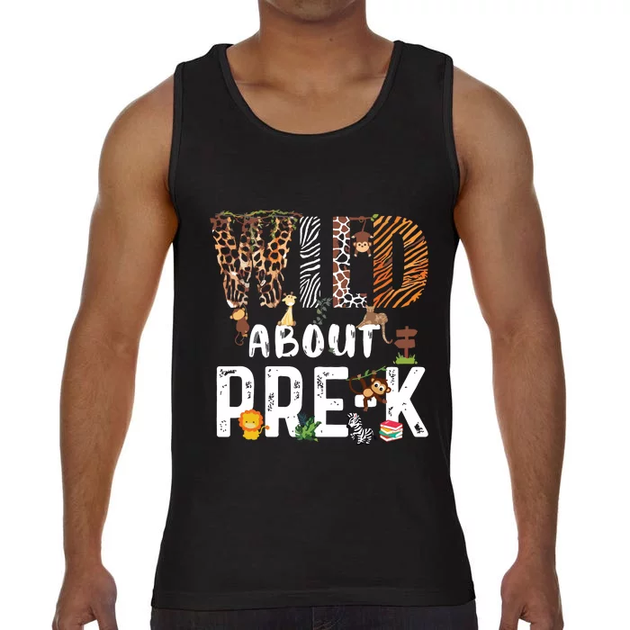 Wild About Prek Safari Jungle Back To School Comfort Colors® Tank Top