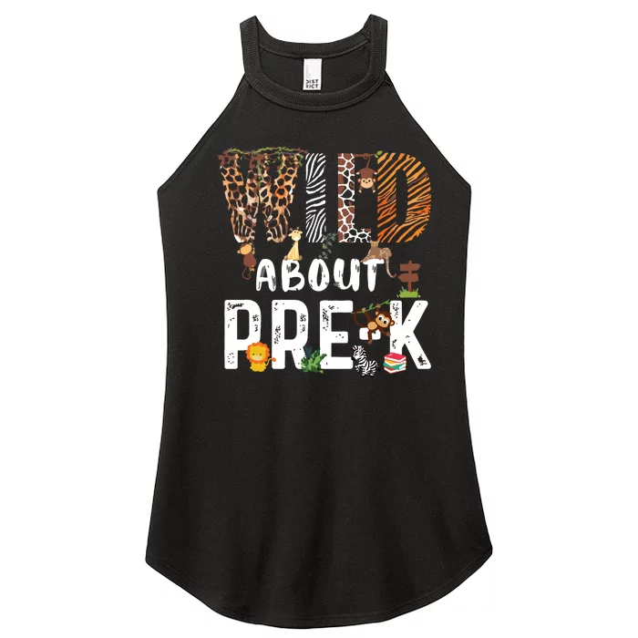 Wild About Prek Safari Jungle Back To School Women’s Perfect Tri Rocker Tank