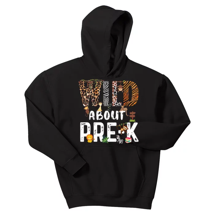 Wild About Prek Safari Jungle Back To School Kids Hoodie