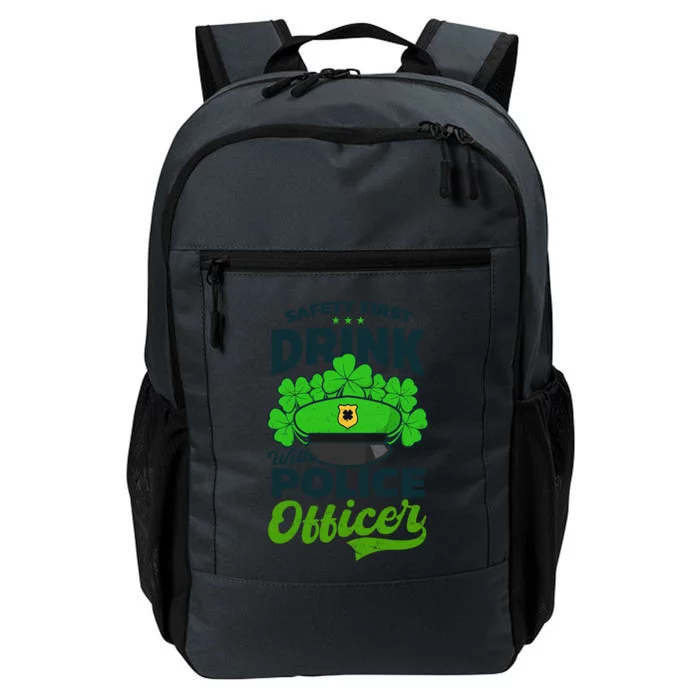 With A Police Officer Design St Patricks Police Cool Gift Daily Commute Backpack